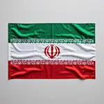 پرچم ایران ساتن ایرانی با جاچوب 70*120 thumb 1