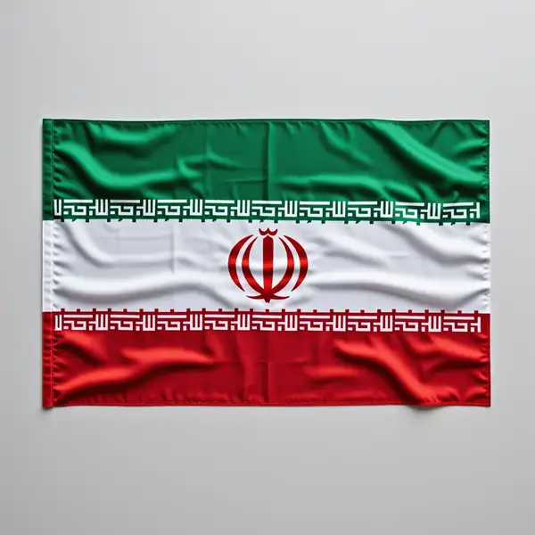 پرچم ایران ساتن ایرانی با جاچوب 70*120