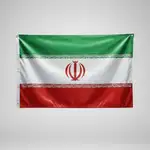 پرچم ایران ساتن ایرانی مدل پانچ ابعاد 90*150 thumb 1