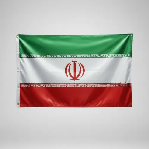 پرچم ایران ساتن ایرانی مدل پانچ ابعاد 90*150