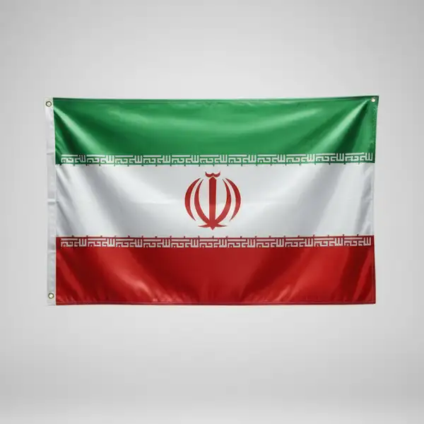 پرچم ایران ساتن ایرانی مدل پانچ ابعاد 90*150